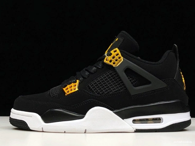 Royalty 4 Gold-White Metallic 308497-032 Jordan Black Air 0806